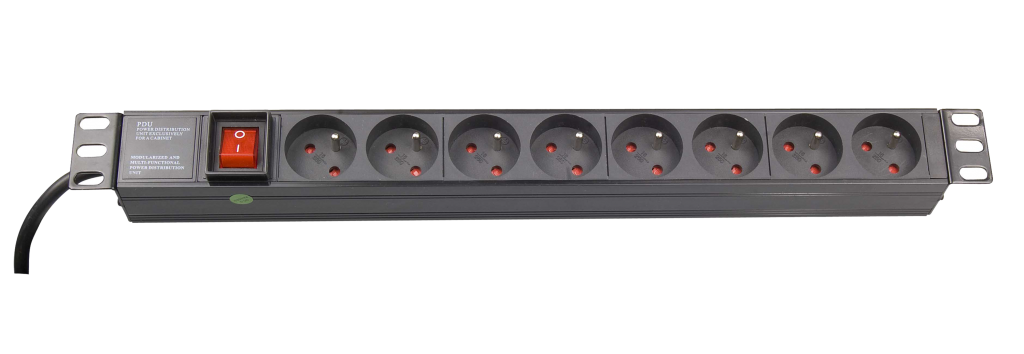1U 8-outlet France PDU