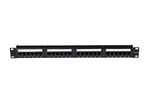 Cat.5e UTP Patch Panel, 24 Ports, with back Bar